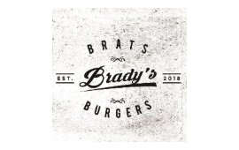 Brady's Brats & Burgers Logo.