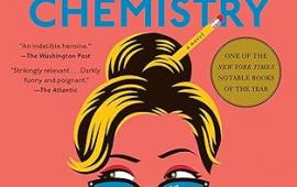 Book cover for Lessons in Chemistry by Bonnie Garmus.