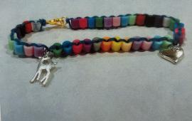 Perler bead bracelet.