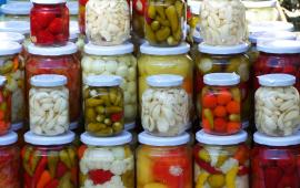 Pickled vegetables.