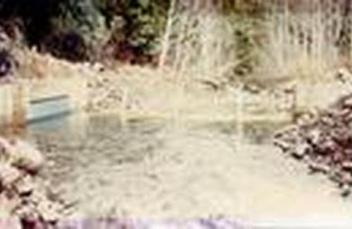 Alder Creek Intake (looking downstream) ca. 1978