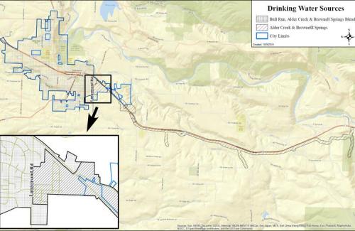 Sandy Drinking Water Sources Map