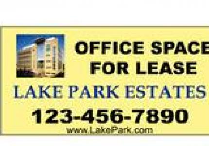 Office Space for Lease Lake Park Estates 123-456-7890 www.lakepark.com