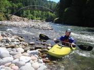 Kayak coming to shore