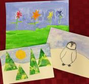 Winter scenery artwork.