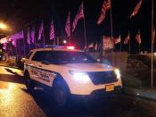 Patrol Vehicle with Flags