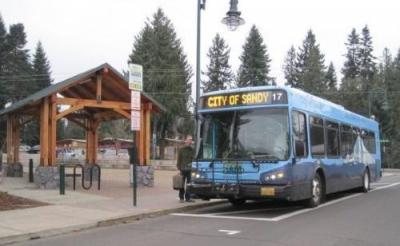 Sandy Bus Stop and Bus