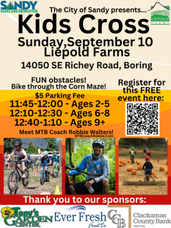 Kids Cross Mountain Bike Race Sandy OR