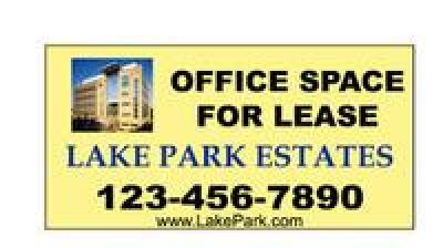 Office Space for Lease Lake Park Estates 123-456-7890 www.lakepark.com