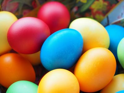 Colored eggs