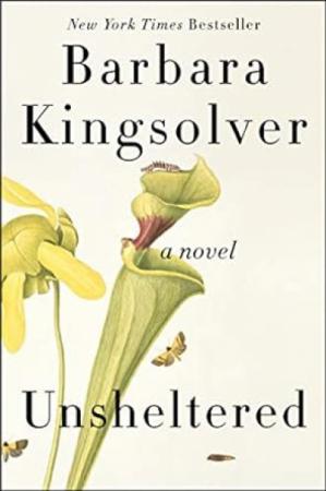 Book cover for Unsheltered by Barbara Kingsolver.