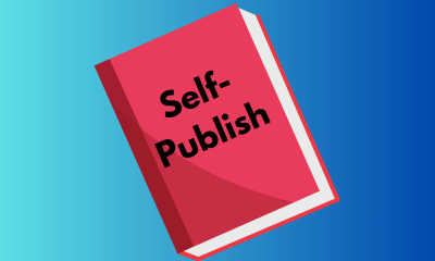 Book with a title that says self-publish.