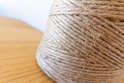 Jute string for macrame.
