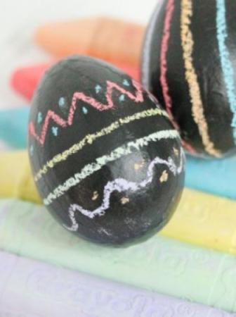 Chalk painted egg.