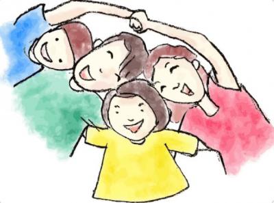 Drawing of a family.