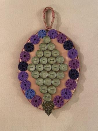 Art made from recycled materials by Melinda Mccrossen.