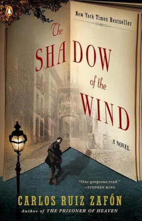 Book cover for Shadow of the Wind by Carlos Ruiz Zafón.
