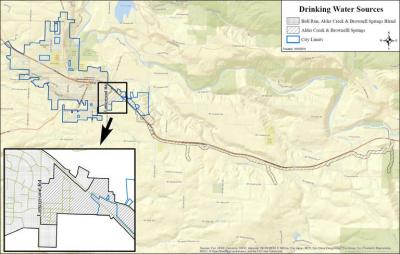 Sandy Drinking Water Sources Map