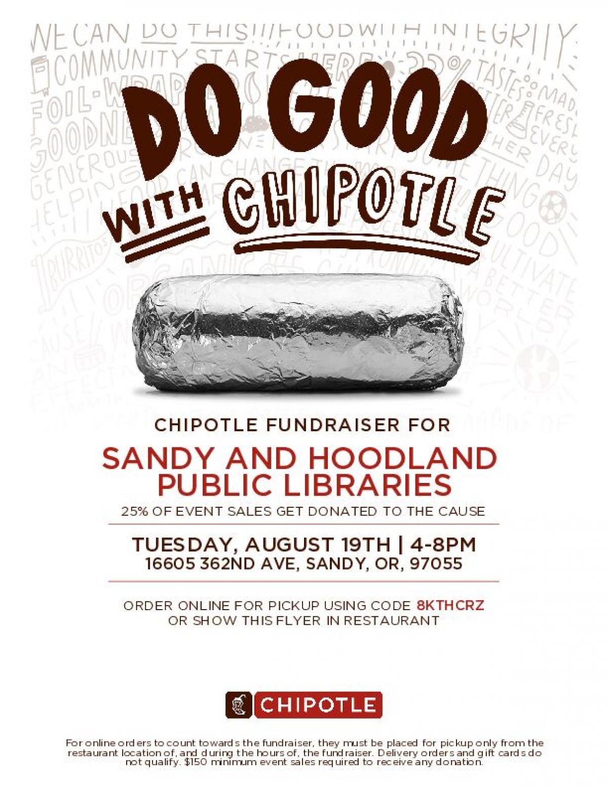 Chipotle Fundraiser Flyer